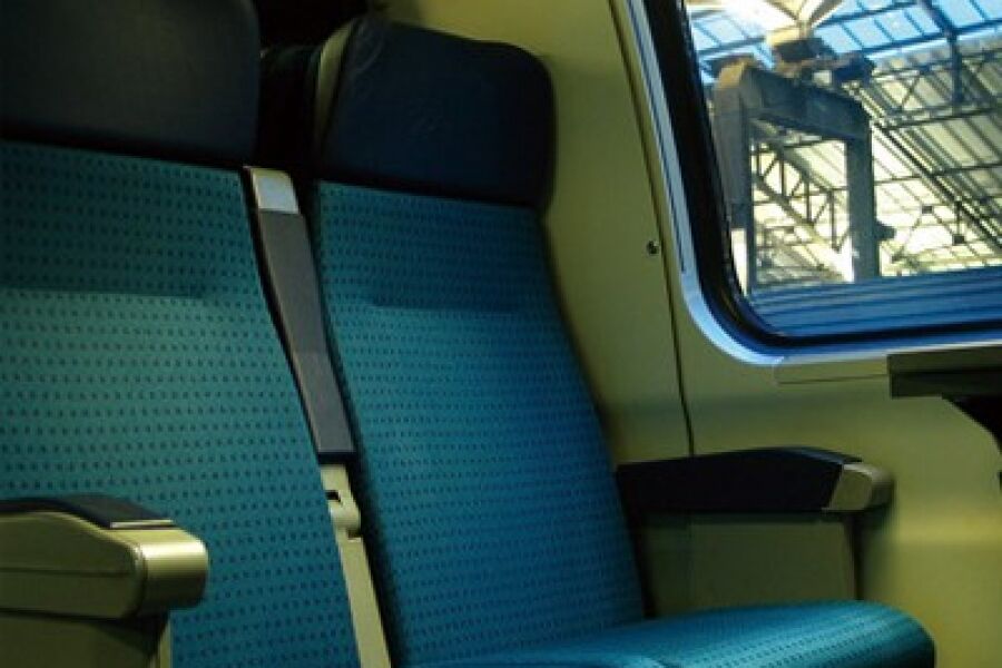 High-speed train window glass